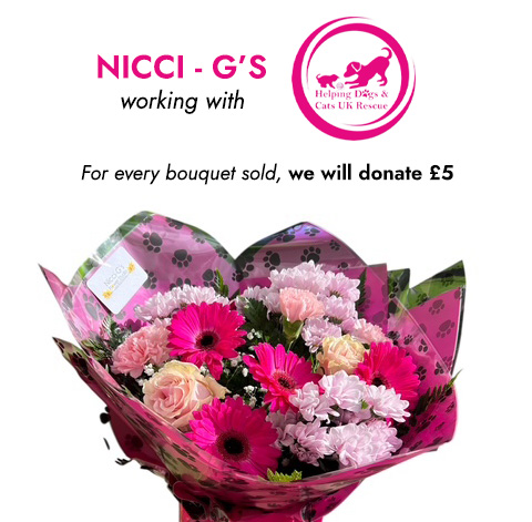 Dogs & Cats UK Rescue Charity Bouquet